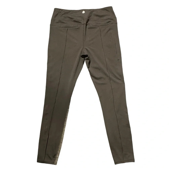 GAIAM Women's Leggings Athletic Workout Pants Side Pockets Gray/Black  Large L - Picture 4 of 11